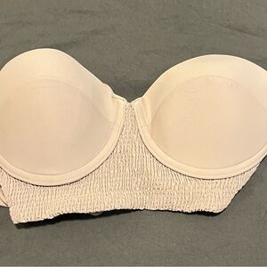 Elegant Lavender Strapless Swimsuit